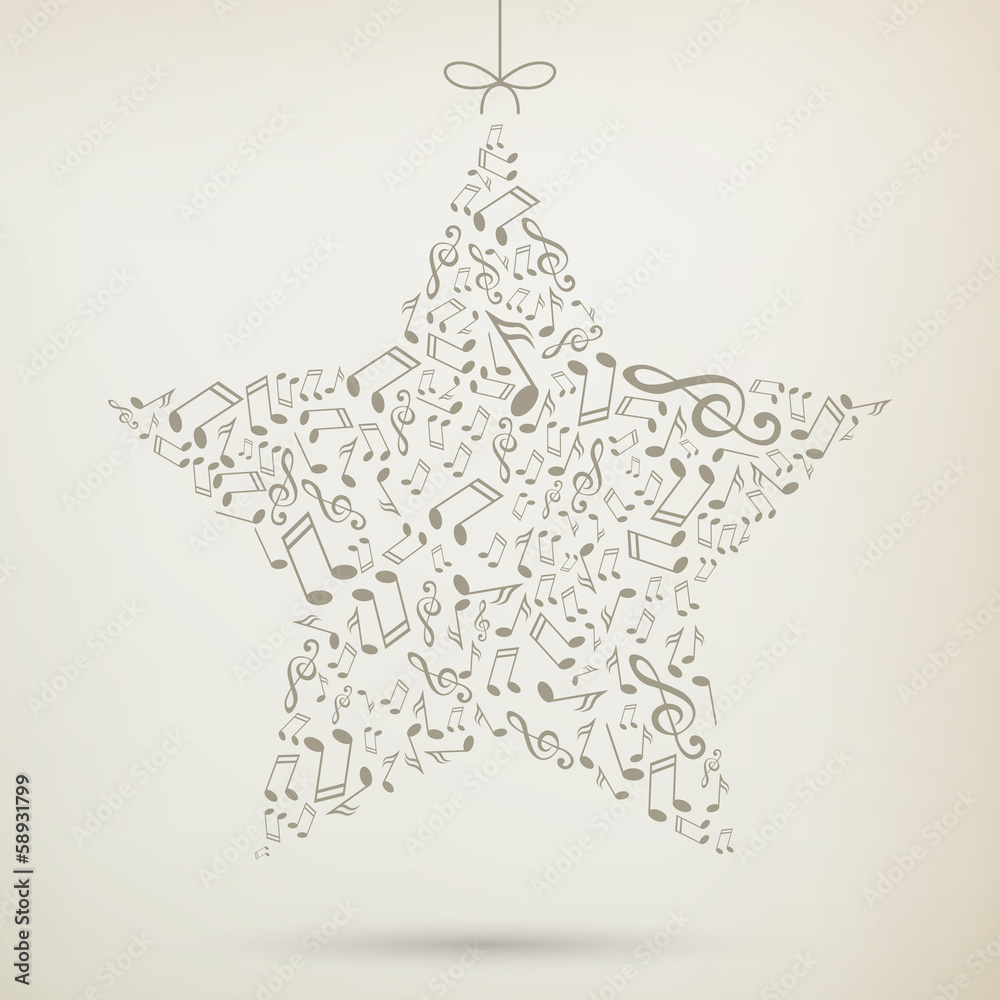 Vector Illustration of an Abstract Music Background with Notes Vector Illustration of an Abstract Music Background with Notes