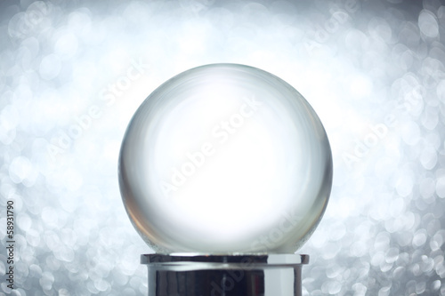 Empty snow globe