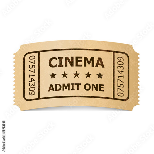 Cinema ticket.