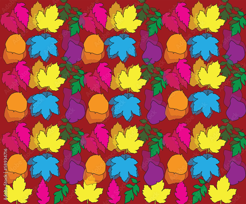 colorful leaves pattern colorful leaves pattern