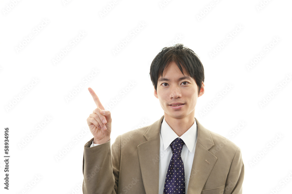 笑顔のビジネスマン