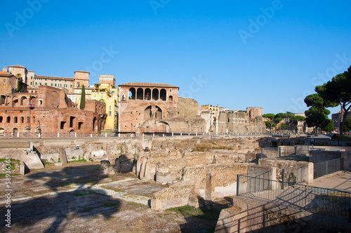 Trajan's Forum in Rome, Italy.
