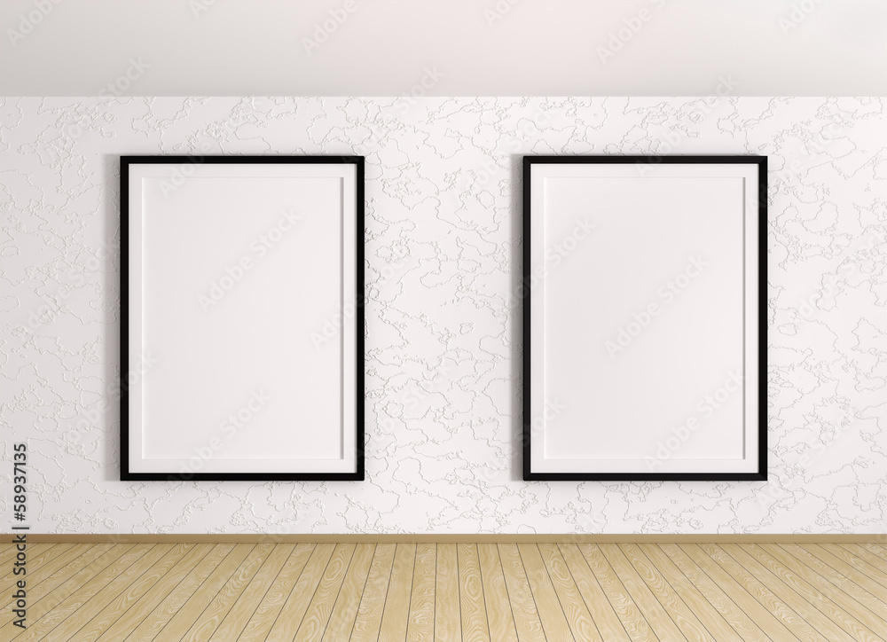 Interior with two frames Interior with two frames