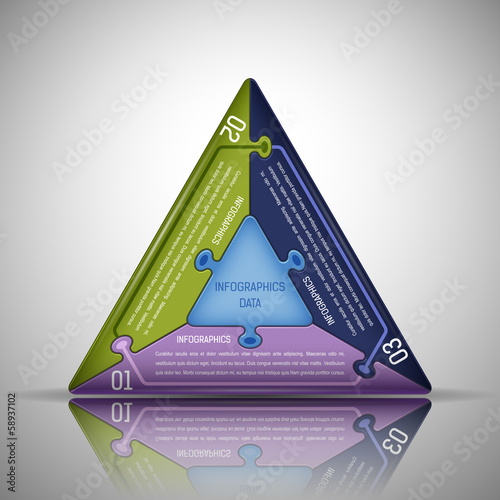 puzzle Infographics template