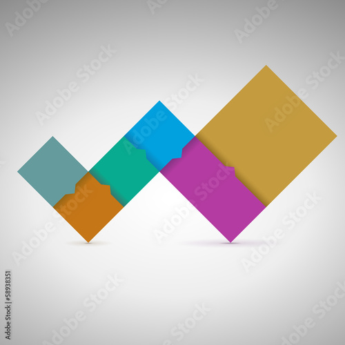 Free Download Progress steps for your presentation. Color squares with numbers - GFXLoad