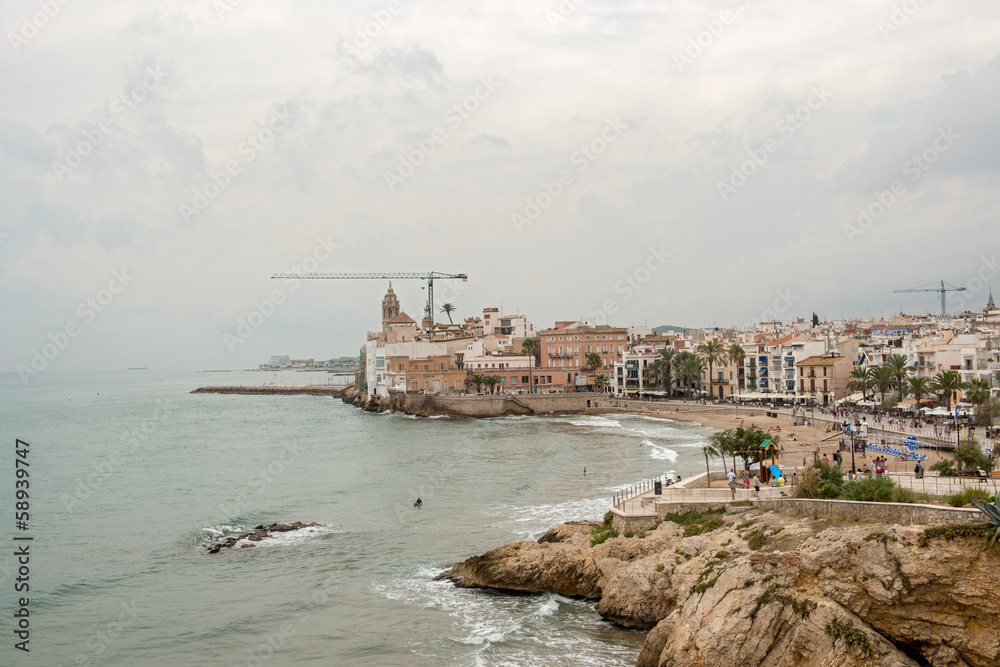 Beaches in Sitges, Spain