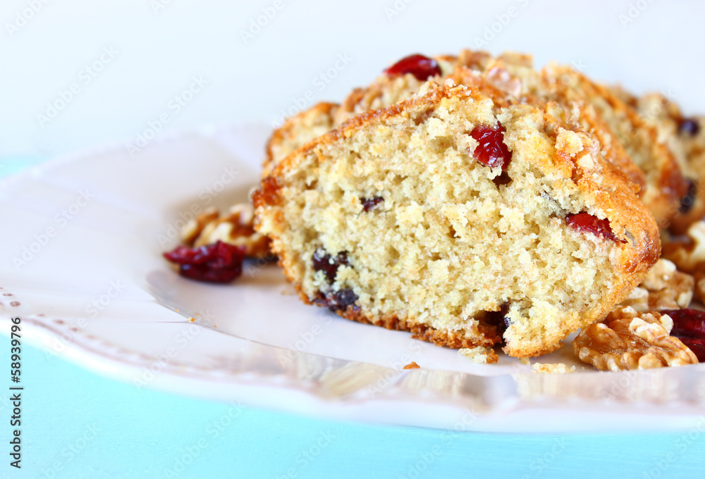 fresh baked homemade cake with walnuts and dry fruits fresh baked homemade cake with walnuts and dry fruits