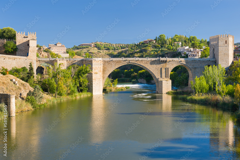 The Alcantara Bridge in Toledo