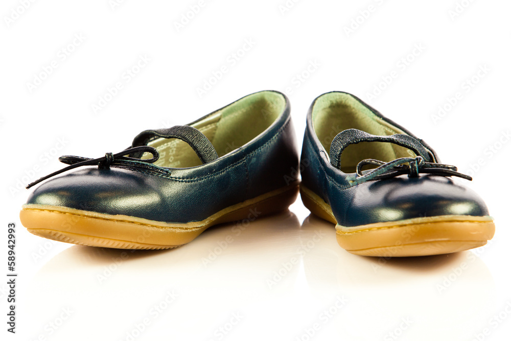 Girl shoes footwear isolated on white background Girl shoes footwear isolated on white background
