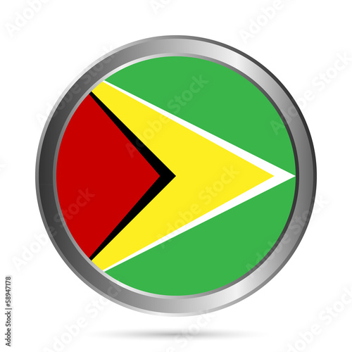 Free Download Guyana flag button. - GFXLoad