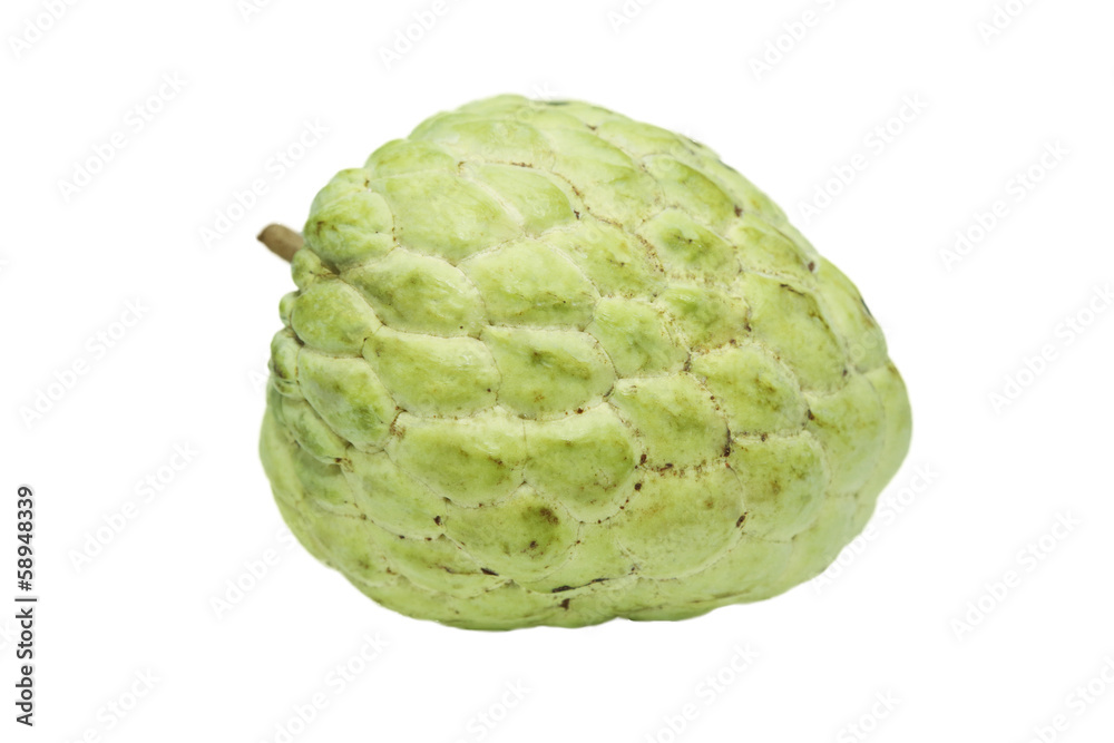 isolated custard apple in white background isolated custard apple in white background