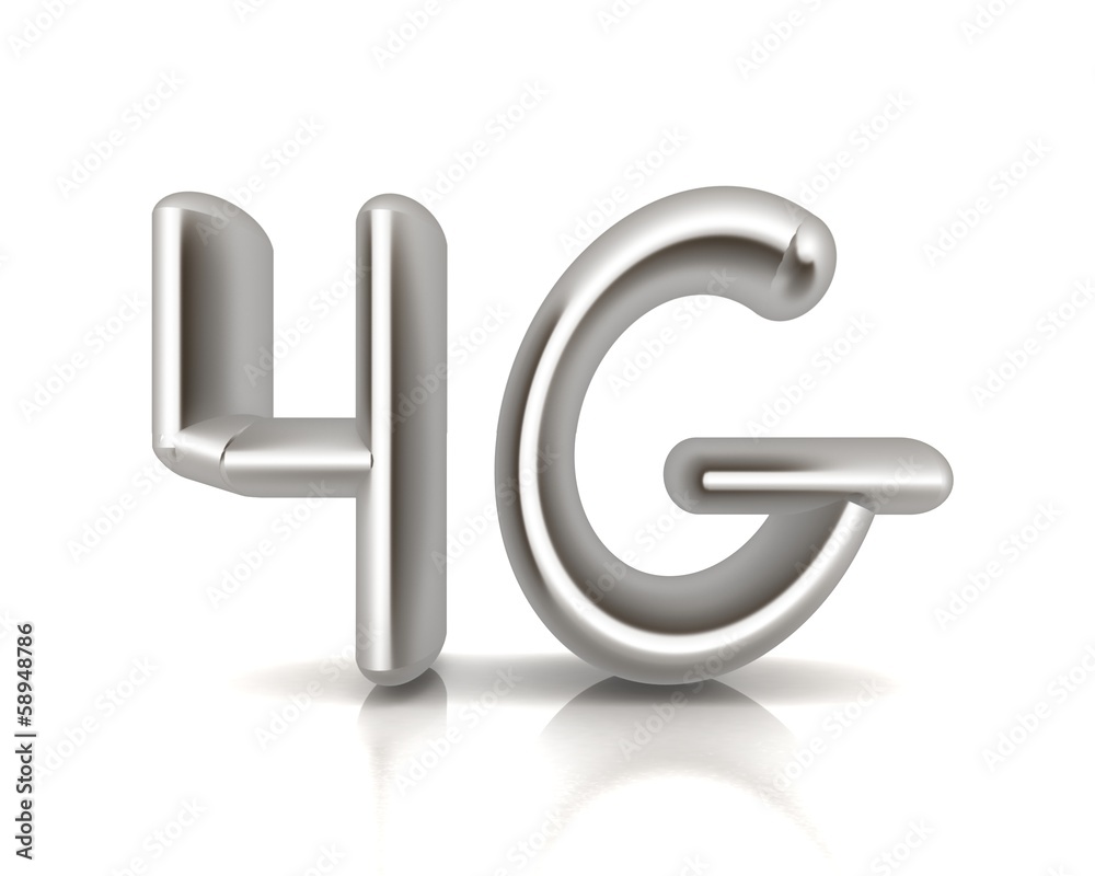 4g modern internet network. 3d text 4g modern internet network. 3d text