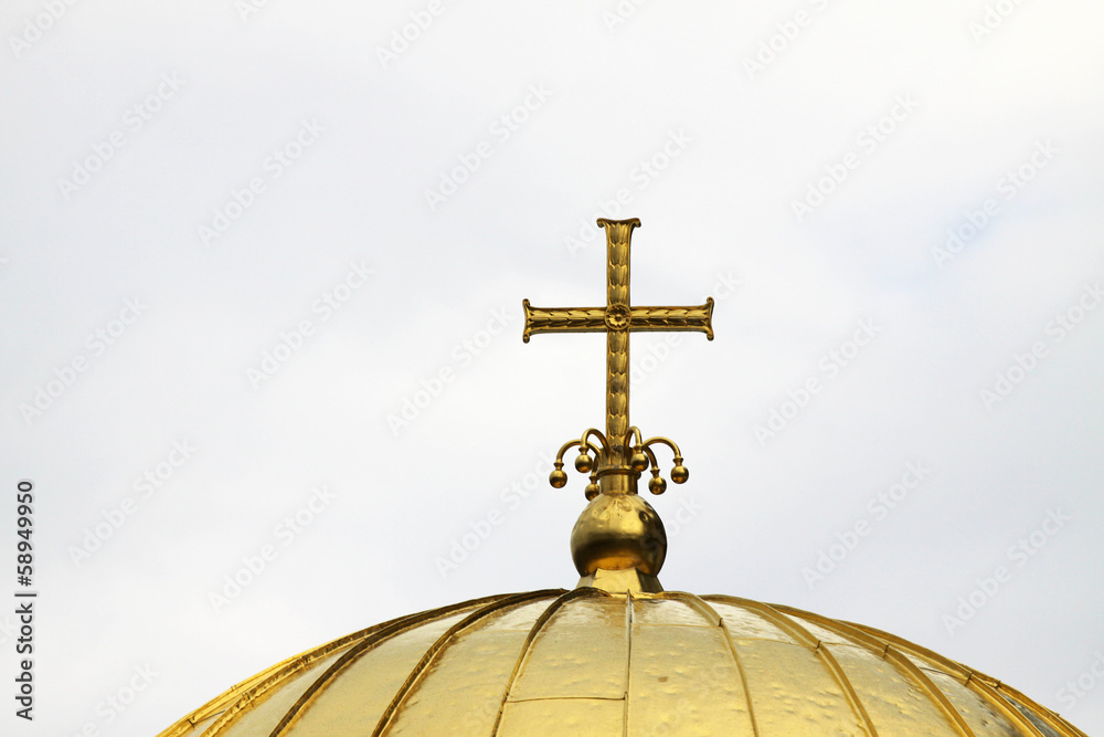 Orthodox gold cross