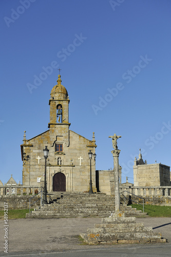 San Vicente de O Grove church in Rias Baixas, Galicia, Spain
