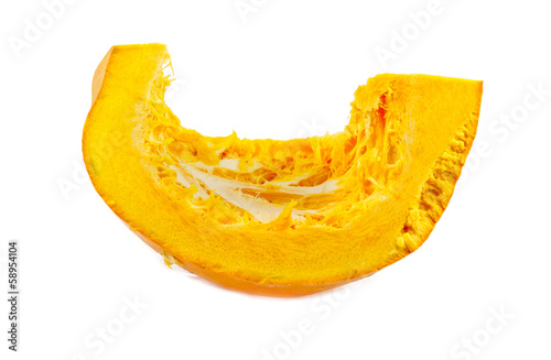 piece of pumpkin isolated