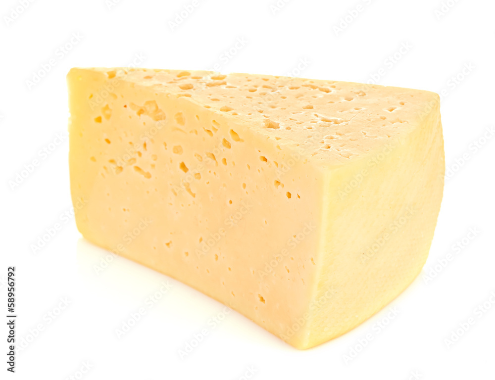 piece of cheese isolated on white piece of cheese isolated on white