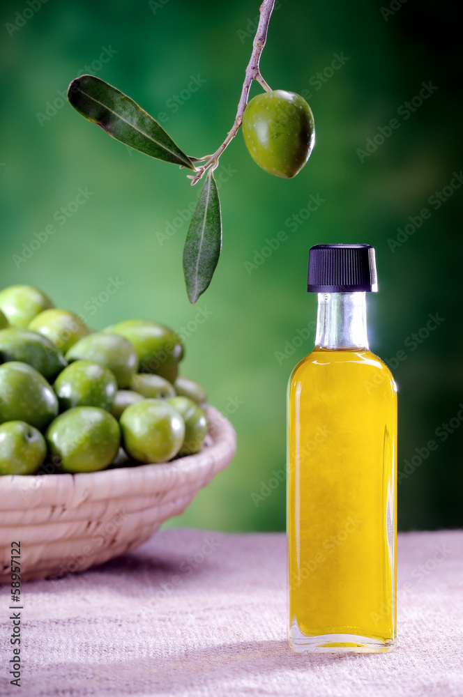 bottle of olive oil on canvas bottle of olive oil on canvas