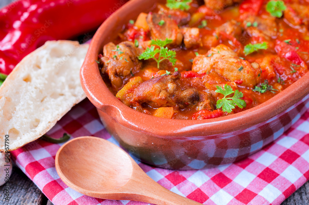 Goulash in stew