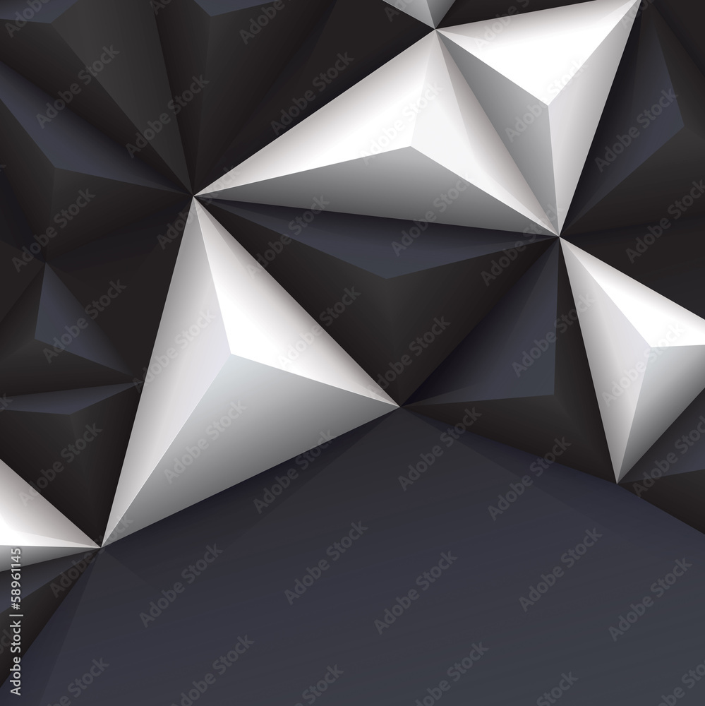 Black and white geometric background. Stock Vector | Adobe Stock