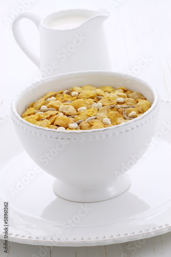 Delicious and healthy fresh cereal