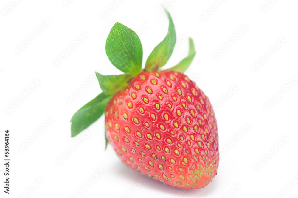 Beautiful ripe strawberry isolated on white Beautiful ripe strawberry isolated on white