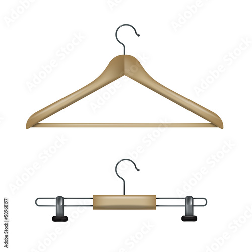 Clothes hangers. Vector format
