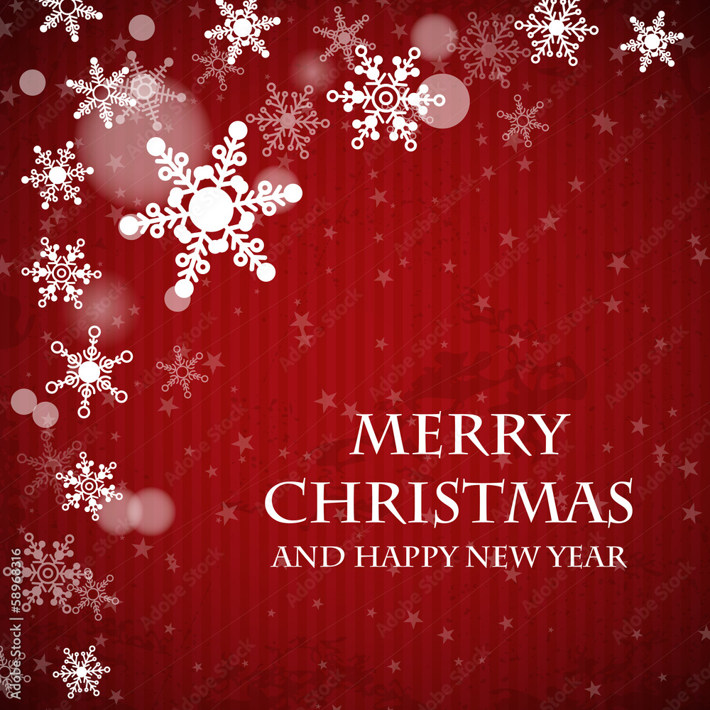 red striped christmas card with snowy border red striped christmas card with snowy border