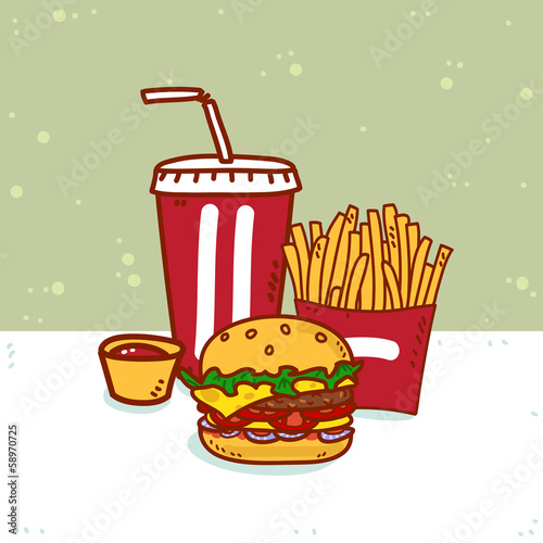 Standard set of fast food