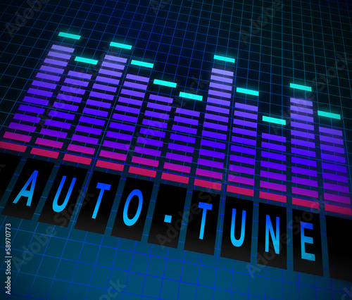 Auto-tune concept. photo