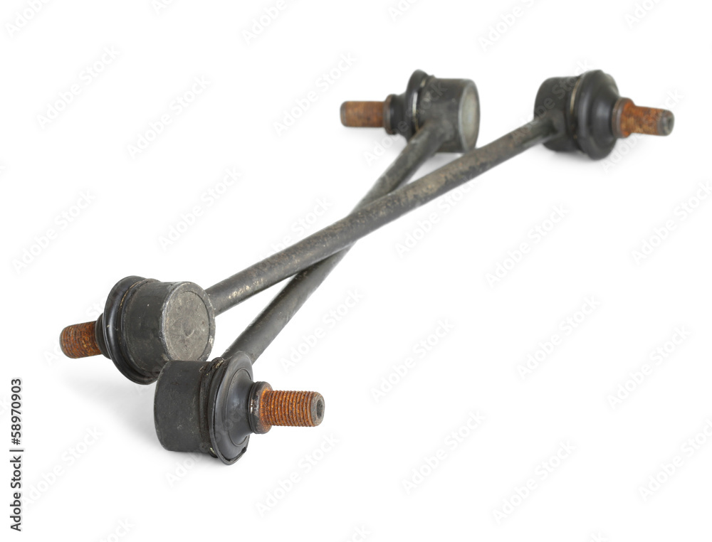 Stabilizer link rod isolated on white background Stabilizer link rod isolated on white background