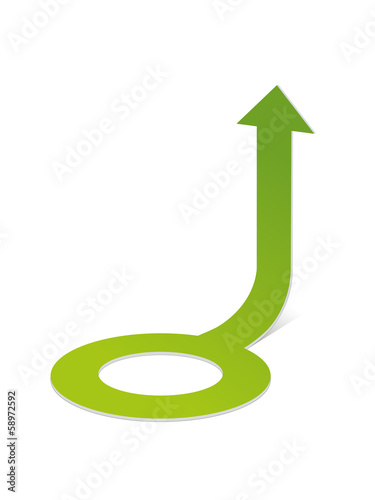 circle arrow green