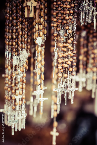 Crosses sold in street market,Jerusalem Old City,Israel