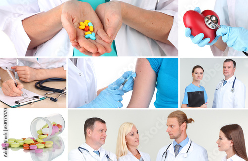 Medical concepts collage