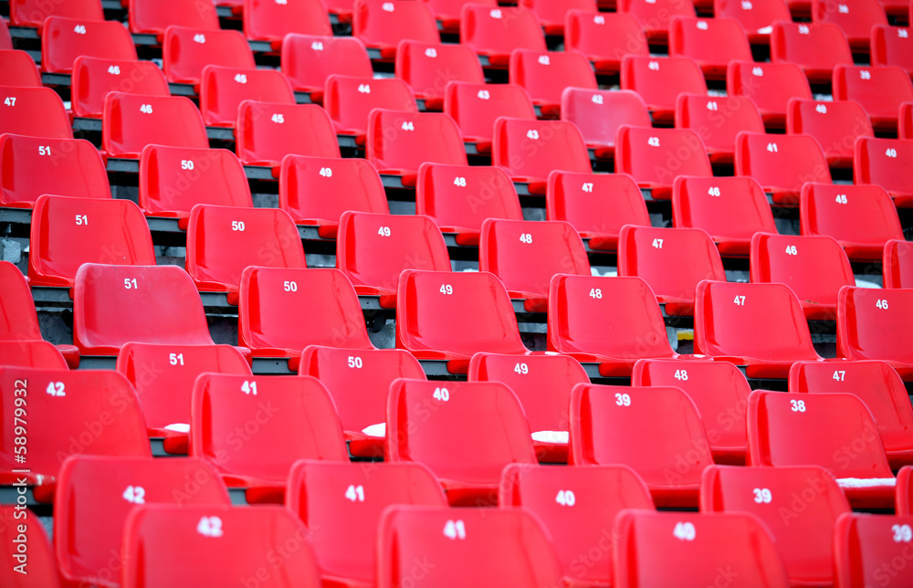 Red Stadium Seats Red Stadium Seats