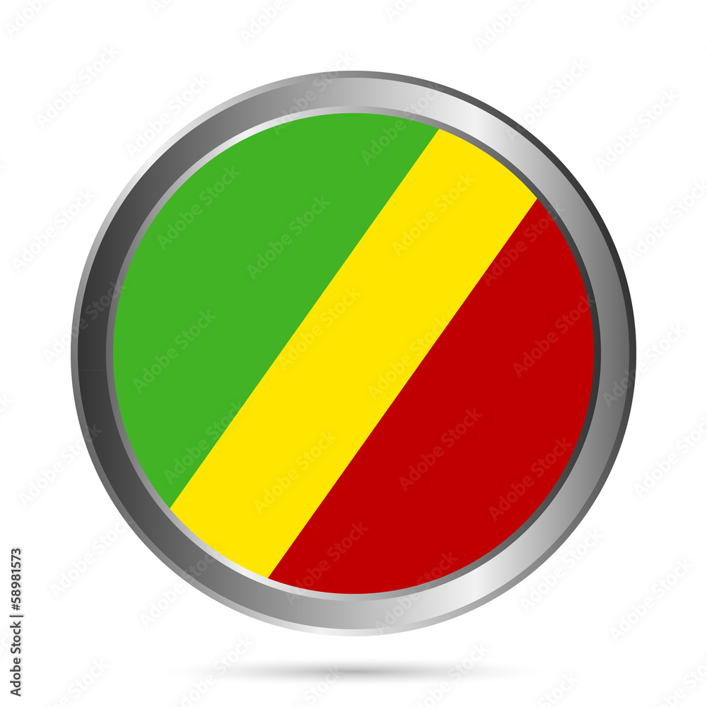 Republic of the Congo flag button Republic of the Congo flag button