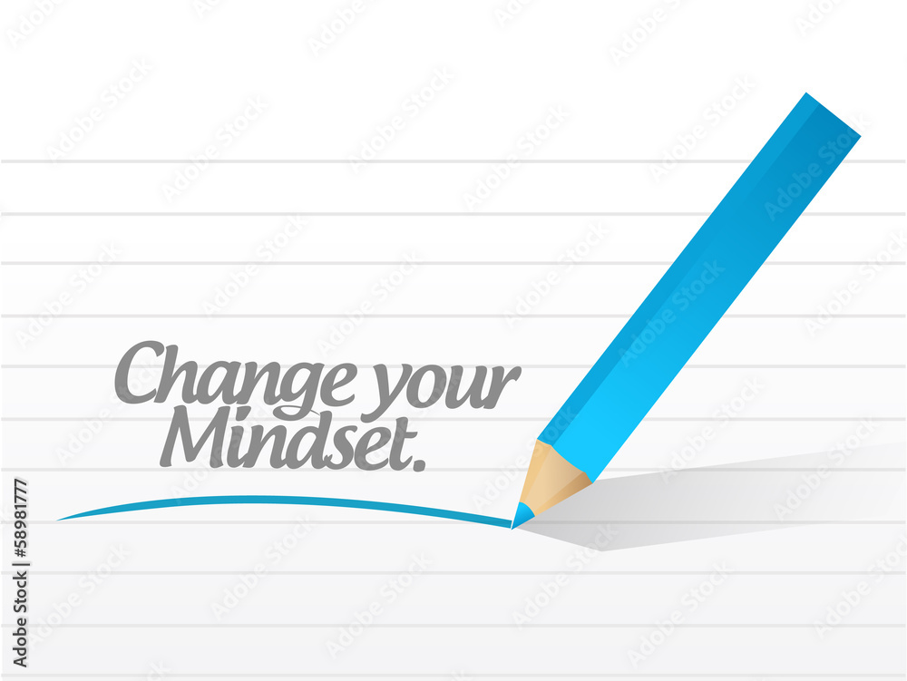 change your mindset message illustration change your mindset message illustration