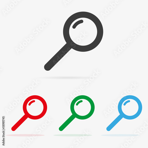 Vector search icons