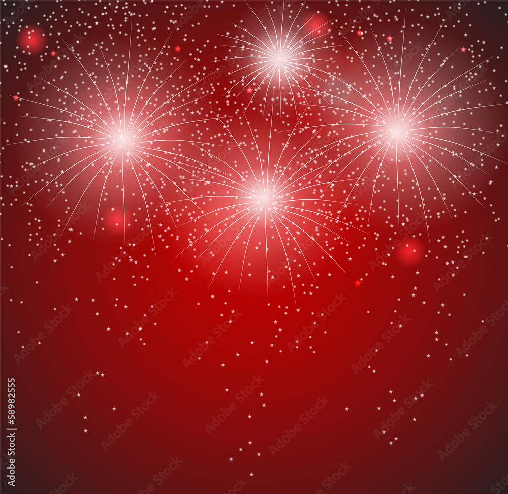 Glossy Fireworks Background Vector Illustration Glossy Fireworks Background Vector Illustration