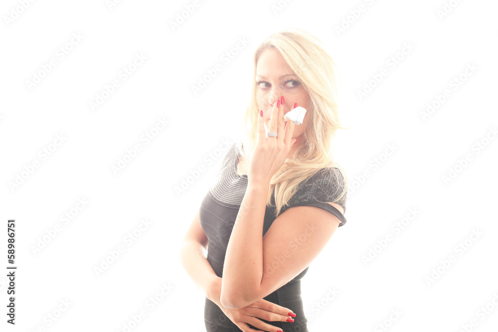 Fototapeta premium Hübsche blonde Frau