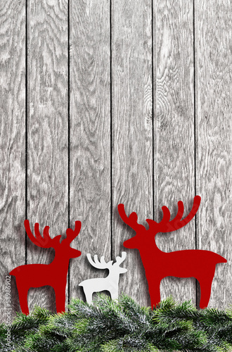 Weihnachtshintergrund mit Elchen
