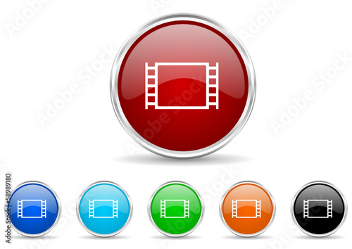 movie icon vector set