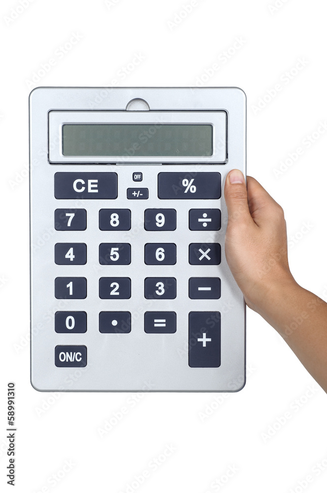 hand sign posture hold Calculator isolated hand sign posture hold Calculator isolated