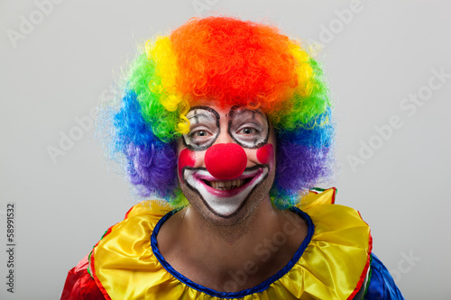 Smiling clown