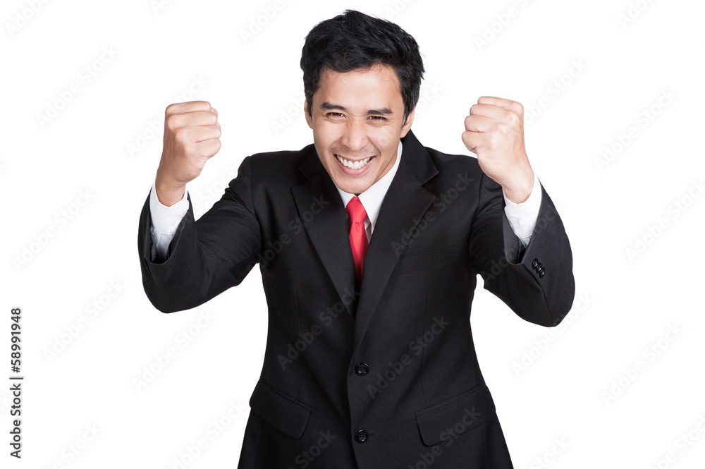 business man smart happy sucess suit isolated business man smart happy sucess suit isolated