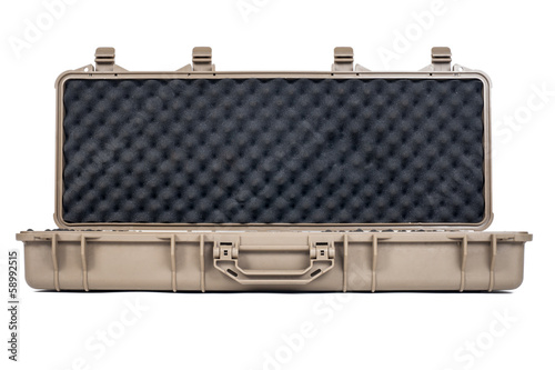 Machine gun box Soft Secure Storage Case isolated