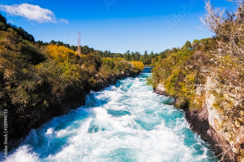 Huka Falls on the Waikato River near Taupo