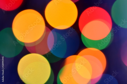 magiczny kolorowy efekt bokeh