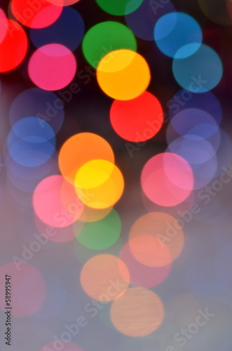 magiczny kolorowy efekt bokeh