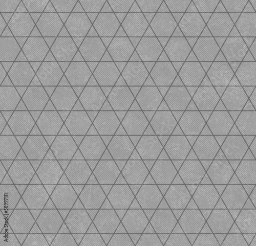 Gray Hexagon and Triangle Patterned Textured Fabric Background