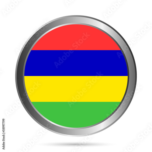 Mauritius flag button. Free Download Mauritius flag button. - GFXLoad